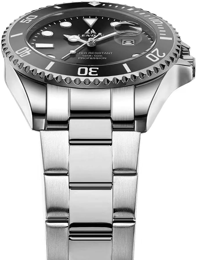 Mens Watches Stainless Steel Watches Men Waterproof Analog Quartz Watch Men's Wrist Watches with Date Fashion Casual Man Watch