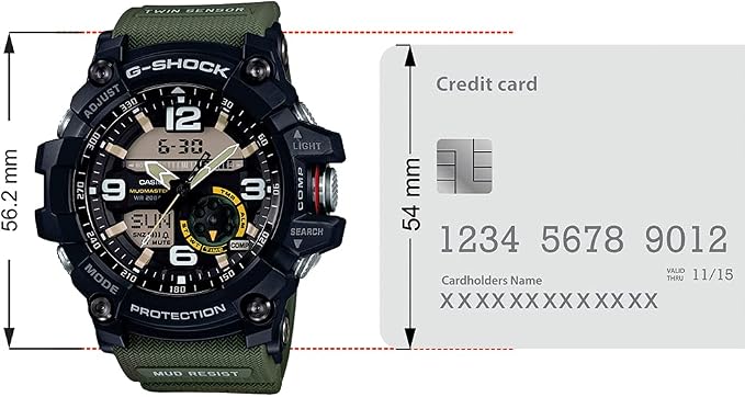 Casio G-shock Mudmaster Black Ana-Digi Dial Resin Band Watch - GG-1000-1A3