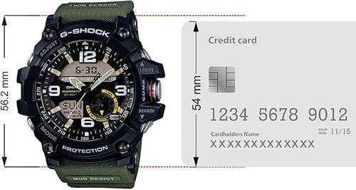 Casio G-shock Mudmaster Black Ana-Digi Dial Resin Band Watch - GG-1000-1A3